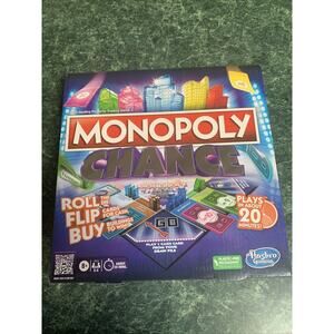 Monopoly Chance Board Game Roll Flip Buy Dealing Property Game 20 Mins BRAND NEW